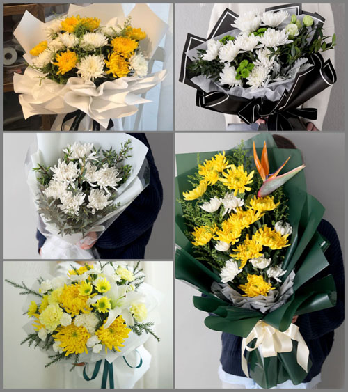 山西忻州原平市轩岗街道白事花束代送